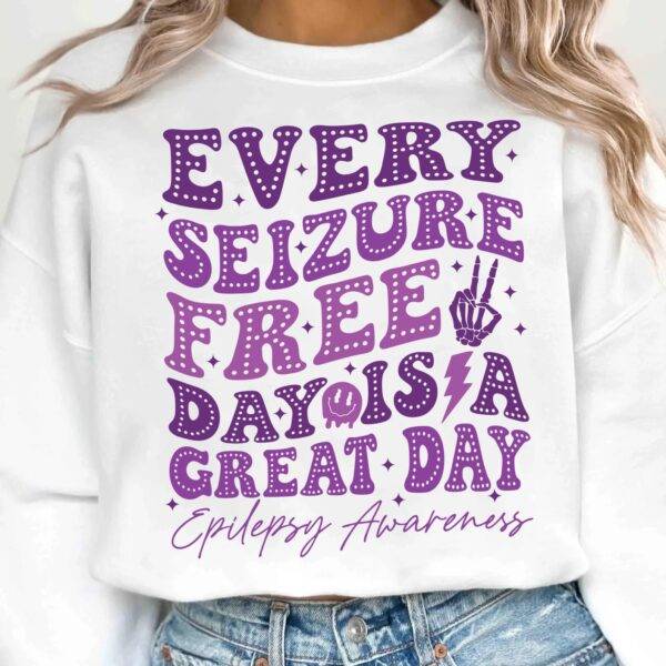 Every Seizure Free Day Is A Great Day Svg, Epilepsy Awareness Svg Png, Purple Ribbon Svg, Cricut Cut File Sublimation