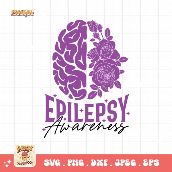 Epilepsy Awareness Svg, Epilepsy Awareness Svg Png, Purple Ribbon Svg, Cricut Cut File Sublimation - Image 3