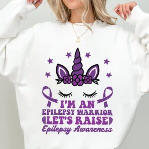 I'm An Epilepsy Warrior Let's Raise Epilepsy Awareness Svg, Epilepsy Awareness Svg Png, Purple Ribbon Svg, Cricut Cut File Sublimation