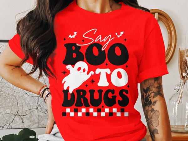 Red Ribbon Week Svg Png, Say Boo To Drugs Svg, Drug Free Svg, Red Ribbon Awareness Svg Cricut Sublimation Design - Image 2