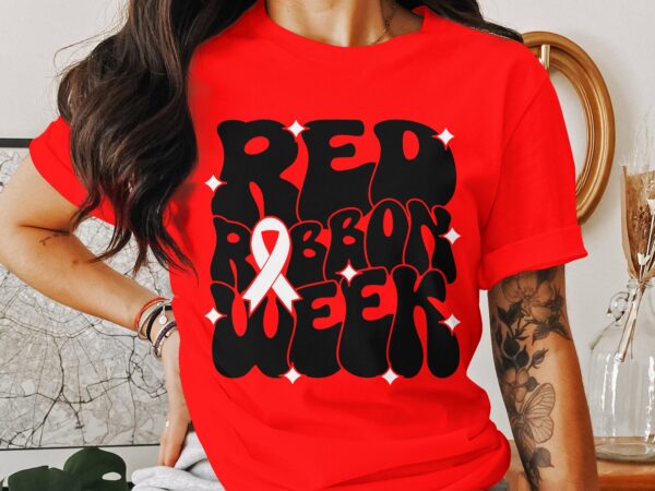 Red Ribbon Week Svg Png, Red Ribbon Week Svg, Drug Free Svg, Red Ribbon Awareness Svg Cricut Sublimation Design - Image 2