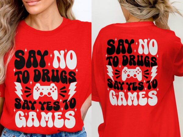 Red Ribbon Week Svg Png, Say No to Drugs Say Yes To Games Svg, Drug Free Svg, Red Ribbon Awareness Svg Cricut Sublimation Design - Image 3