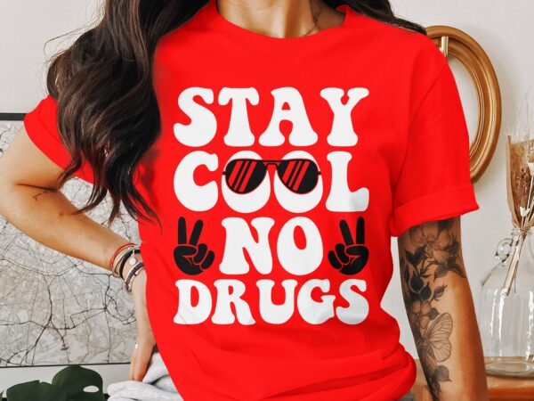 Red Ribbon Week Svg Png, Stay Cool No Drugs Svg, Drug Free Svg, Red Ribbon Awareness Svg Cricut Sublimation Design - Image 2