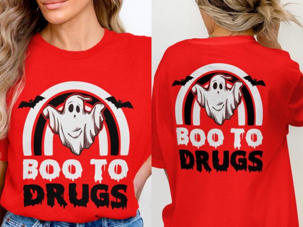 Red Ribbon Week Svg Png, Say Boo To Drugs Svg, Drug Free Svg, Red Ribbon Awareness Svg Cricut Sublimation Design - Image 3