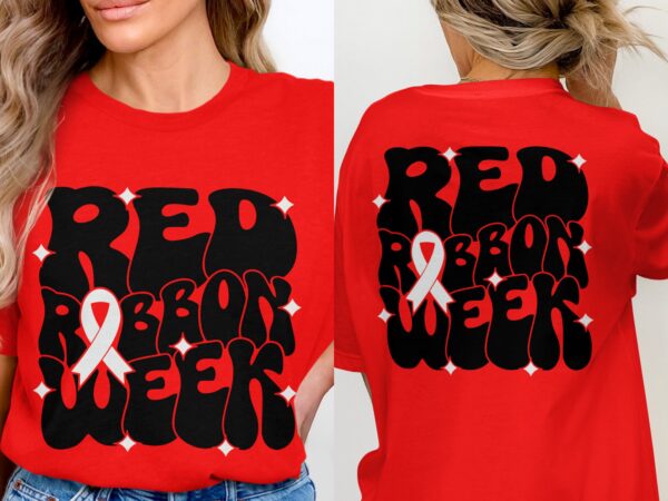 Red Ribbon Week Svg Png, Red Ribbon Week Svg, Drug Free Svg, Red Ribbon Awareness Svg Cricut Sublimation Design - Image 3