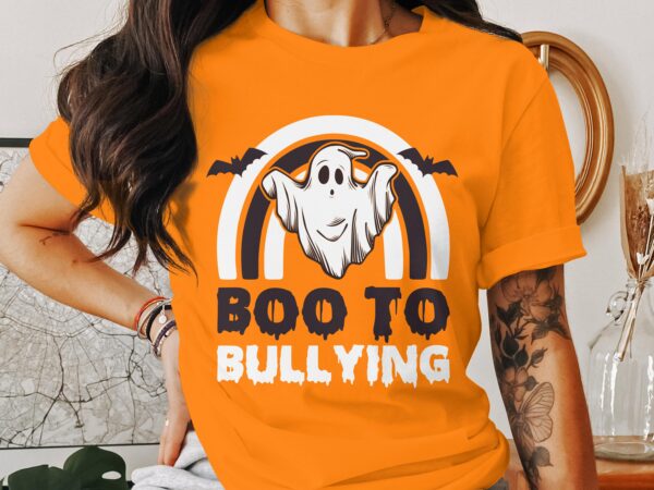 Unity Day Svg Png, Boo To Bullying Svg, Anti Bully Svg, Anti Bullying Prevention Month Svg Cricut File Sublimation Design - Image 3
