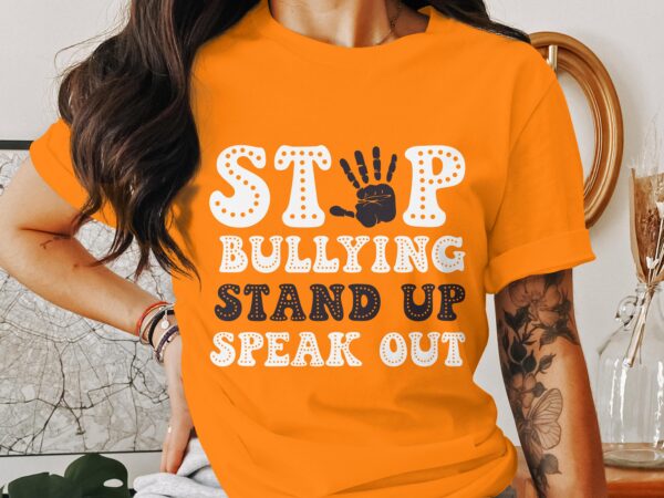 Unity Day Svg Png, Stop Bullying Stand Up Speak Out Svg, Anti Bully Svg, Anti Bullying Prevention Month Svg Cricut File Sublimation Design - Image 3