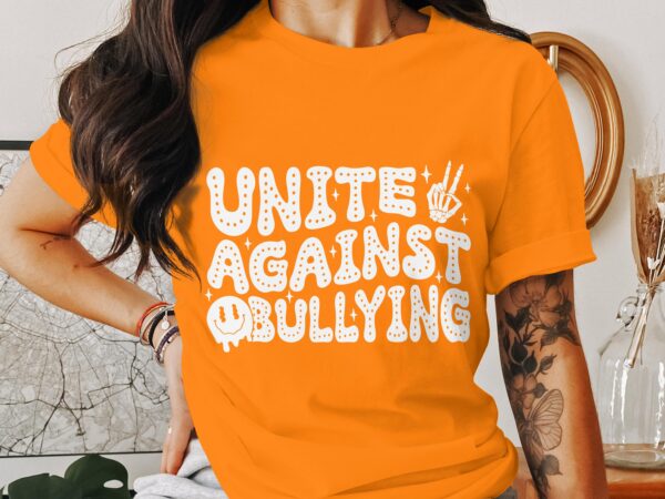 Unity Day Svg Png, Unite Against Bullying Svg, Anti Bully Svg, Anti Bullying Prevention Month Svg Cricut File Sublimation Design - Image 3