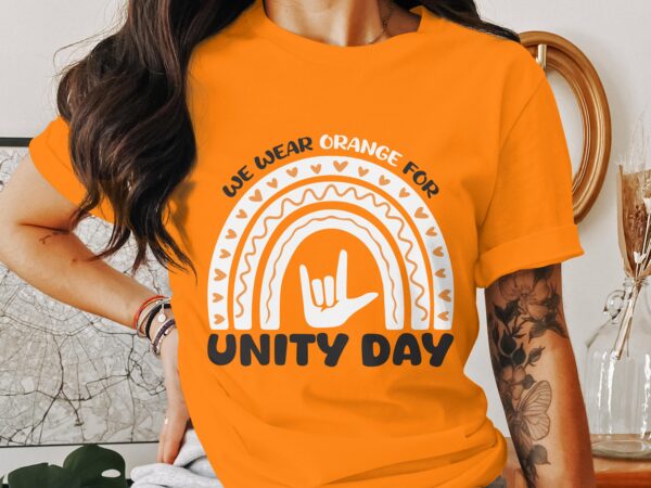Unity Day Svg Png, We Wear Orange For Unity Day Svg, Anti Bully Svg, Anti Bullying Prevention Month Svg Cricut File Sublimation Design - Image 3