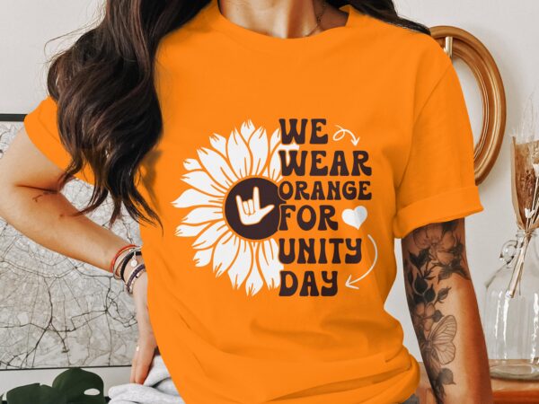 Unity Day Svg Png, We Wear Orange For Unity Day-1 Svg, Anti Bully Svg, Anti Bullying Prevention Month Svg Cricut File Sublimation Design - Image 3