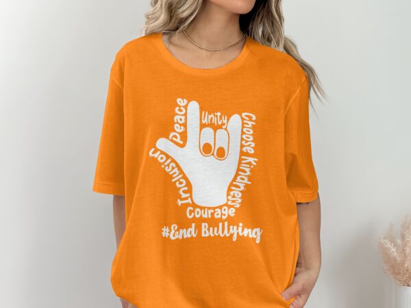 Unity Day Svg Png, Courage Unity Peace Inclusion Choose Kindness #END Bullying Svg, Anti Bully Svg Anti Bullying Prevention Month Svg Cricut - Image 2
