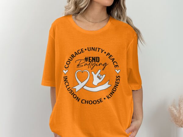 Unity Day Svg Png, Courage Unity Peace Inclusion Choose Kindness Svg, Anti Bully Svg, Anti Bullying Prevention Month Svg Cricut File - Image 2