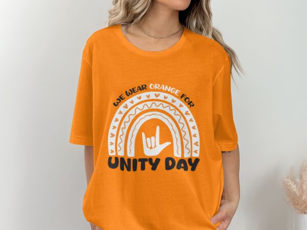 Unity Day Svg Png, We Wear Orange For Unity Day Svg, Anti Bully Svg, Anti Bullying Prevention Month Svg Cricut File Sublimation Design - Image 2