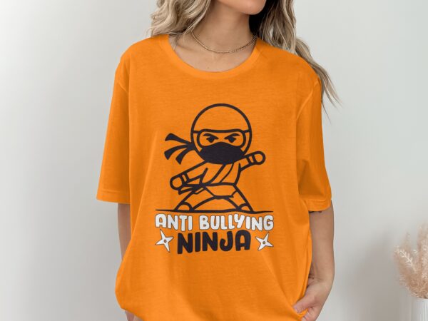 Unity Day Svg Png, Anti Bullying Ninja Svg, Anti Bully Svg, Anti Bullying Prevention Month Svg Cricut File Sublimation Design - Image 2