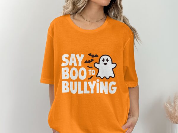 Unity Day Svg Png, Boo To Bullying-3 Svg, Anti Bully Svg, Anti Bullying Prevention Month Svg Cricut File Sublimation Design - Image 2