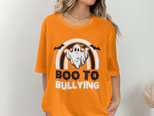 Unity Day Svg Png, Boo To Bullying Svg, Anti Bully Svg, Anti Bullying Prevention Month Svg Cricut File Sublimation Design - Image 2