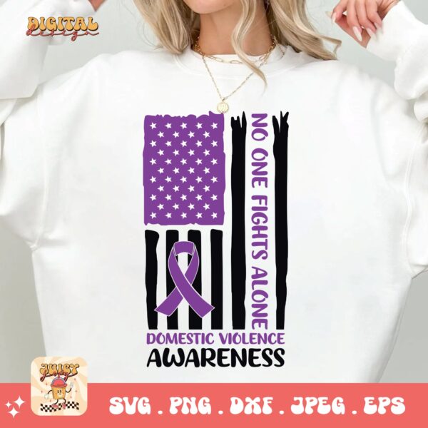 Domestic Violence Awareness Svg Png, Domestic Violence Flag Svg, Domestic Abuse Svg Cricut File Sublimation - Image 2