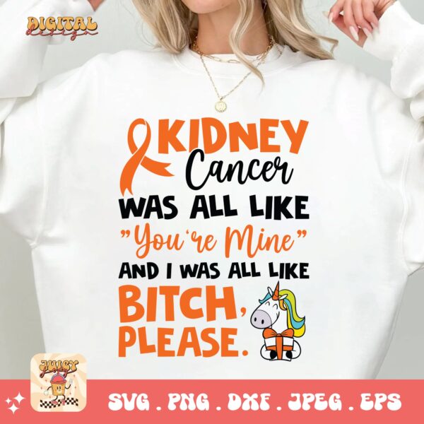 Kidney Cancer Awareness Png Svg, Warrior Kidney Cancer Survivor Svg Cricut, Orange Ribbon Png Sublimation Designs - Image 2