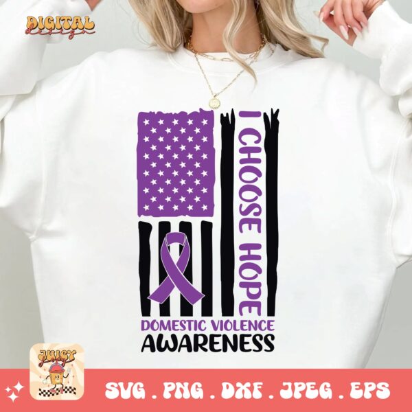 Domestic Violence Awareness Svg Png, Domestic Violence Flag Svg, Domestic Abuse Svg Cricut File Sublimation - Image 2