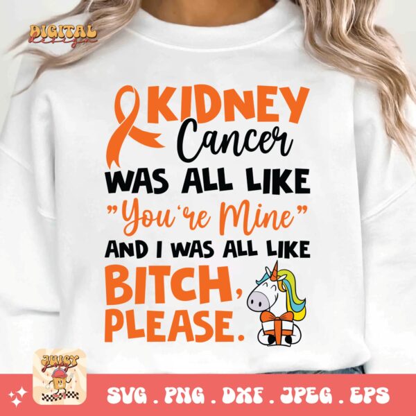 Kidney Cancer Awareness Png Svg, Warrior Kidney Cancer Survivor Svg Cricut, Orange Ribbon Png Sublimation Designs - Image 3