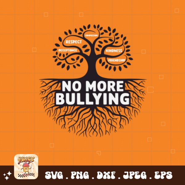 Unity Day Svg Png, No More Bullying Svg, Anti Bully Svg, Anti Bullying Prevention Month Svg Cricut File Sublimation Design