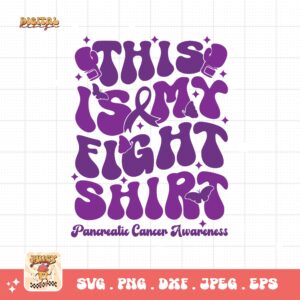 Pancreatic Cancer Awareness Svg Png, This Is My Fight Shirt Svg, Purple Ribbon Svg Png Cricut Sublimation Design