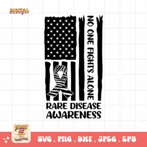 Rare Disease Flag Png Svg, Rare Disease Support Svg, Ehlers danlos Syndrome Png Cricut Designs, Zebra Ribbon Svg