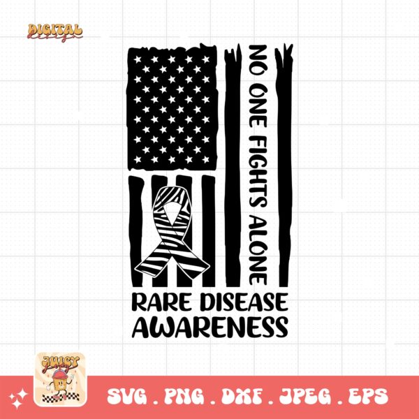 Rare Disease Flag Png Svg, Rare Disease Support Svg, Ehlers danlos Syndrome Png Cricut Designs, Zebra Ribbon Svg