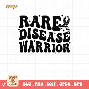 Rare Disease Warrior Png Svg, Rare Disease Support Svg, Ehlers danlos Syndrome Png Cricut Designs, Zebra Ribbon Svg