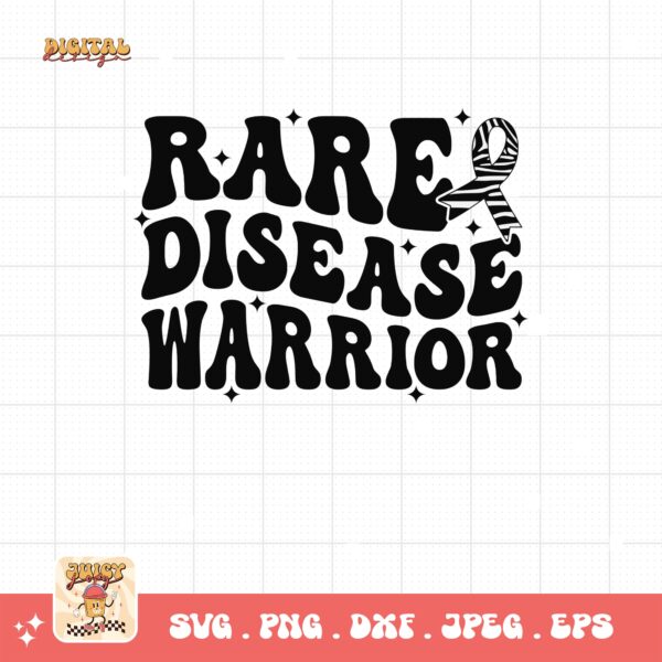 Rare Disease Warrior Png Svg, Rare Disease Support Svg, Ehlers danlos Syndrome Png Cricut Designs, Zebra Ribbon Svg