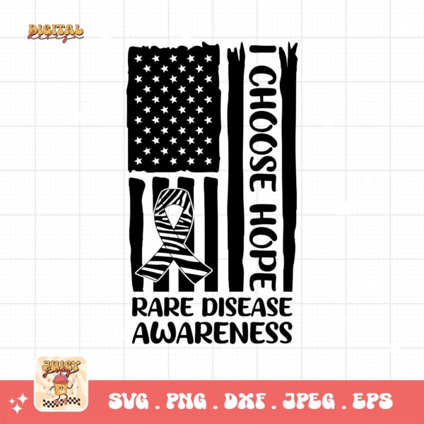 Rare Disease Flag Png Svg, Rare Disease Support Svg, Ehlers danlos Syndrome Png Cricut Designs, Zebra Ribbon Svg