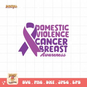 Domestic Violence Awareness Svg Png, Domestic Violence Breast Cancer Awareness Svg, Domestic Abuse Svg Cricut File Sublimation