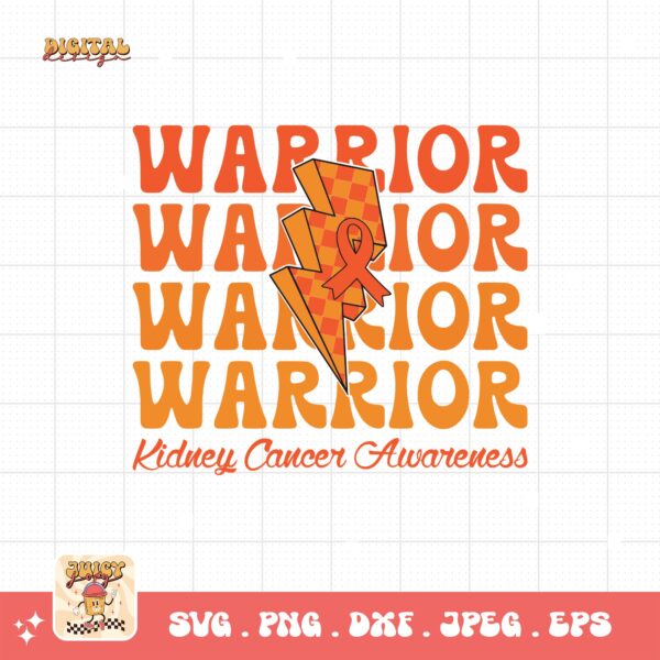Kidney Cancer Awareness Png Svg, Kidney Cancer Warrior Svg Cricut, Orange Ribbon Png Sublimation Designs
