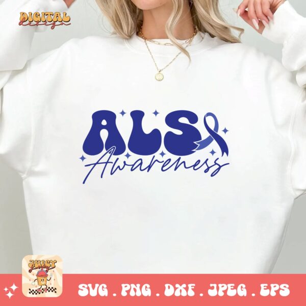 ALS Awareness Png Svg, ALS Awareness Png , Als Support Svg Cricut File Sublimation Design - Image 2