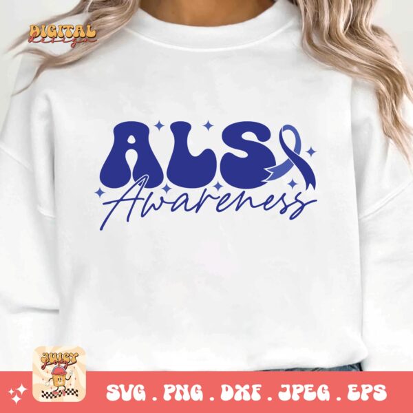 ALS Awareness Png Svg, ALS Awareness Png , Als Support Svg Cricut File Sublimation Design - Image 3