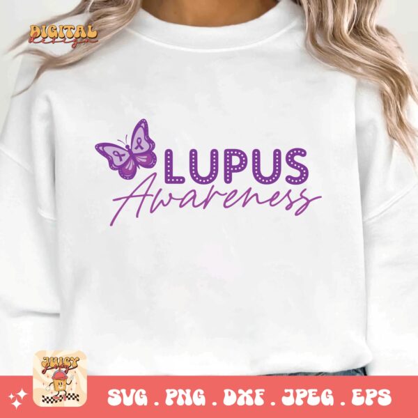 Lupus Awareness Svg Png, Lupus Awareness Svg, Lupus Support Ribbon Svg Cricut File, Lupus Png Sublimation Design - Image 3
