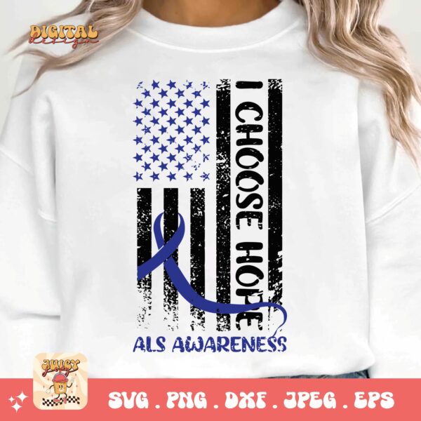 ALS Awareness Png Svg, ALS Awareness Flag Png , Als Support Svg Cricut File Sublimation Design - Image 3