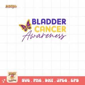 Bladder Cancer Awareness Svg, Bladder Cancer Awareness Svg Png, Bladder Cancer Ribbon Support Svg Cricut File Sublimation Design