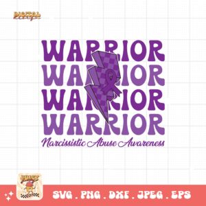 Narcissistic Abuse Warrior Svg, Narcissistic Abuse Awareness Svg Png, Purple Ribbon Svg, Support Svg Cricut File Sublimation