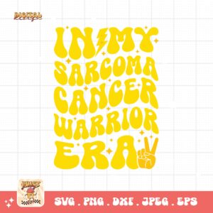 In My Sarcoma Cancer Warrior Era Svg, Sarcoma Cancer Awareness Svg Png, Yellow Ribbon Svg, Sarcoma Support Cricut Sublimation Design