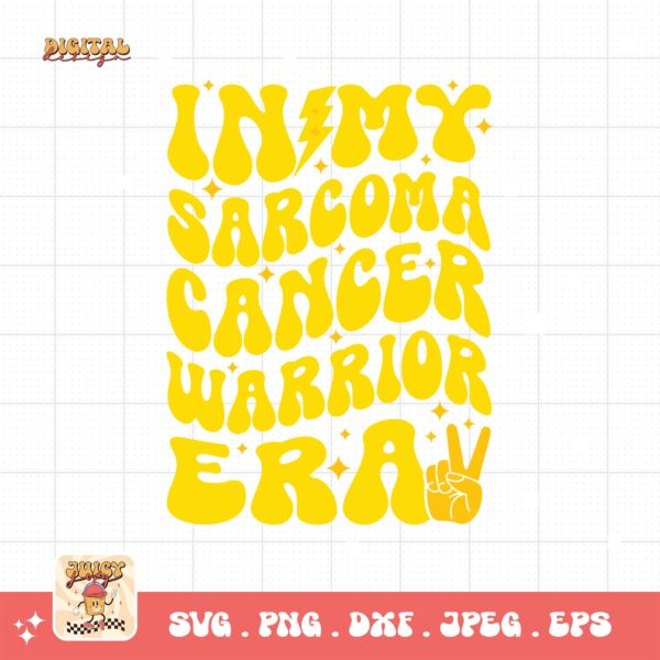 In My Sarcoma Cancer Warrior Era Svg, Sarcoma Cancer Awareness Svg Png, Yellow Ribbon Svg, Sarcoma Support Cricut Sublimation Design