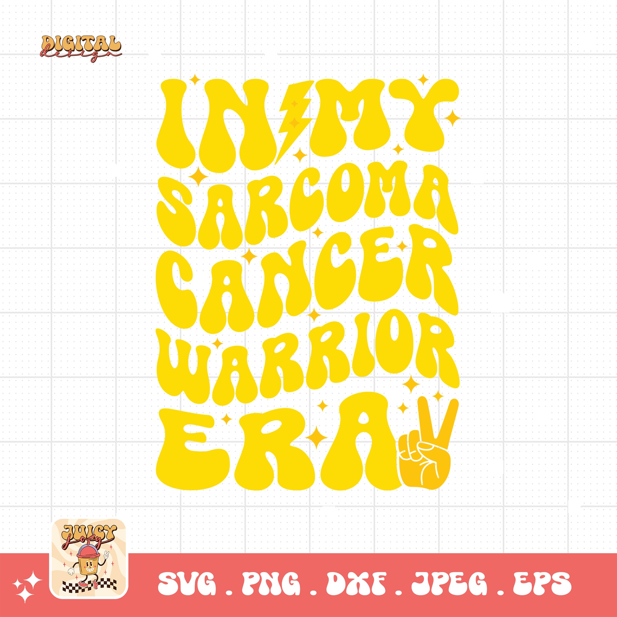 In My Sarcoma Cancer Warrior Era Svg, Sarcoma Cancer Awareness Svg Png, Yellow Ribbon Svg, Sarcoma Support Cricut Sublimation Design