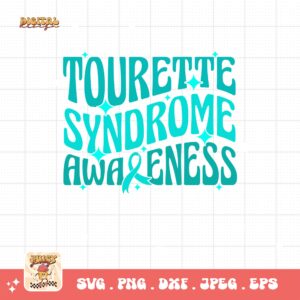 Tourette Syndrome Awareness Svg, Tourette Syndrome Awareness Svg Png, Teal Ribbon Svg Cricut File Sublimation Design